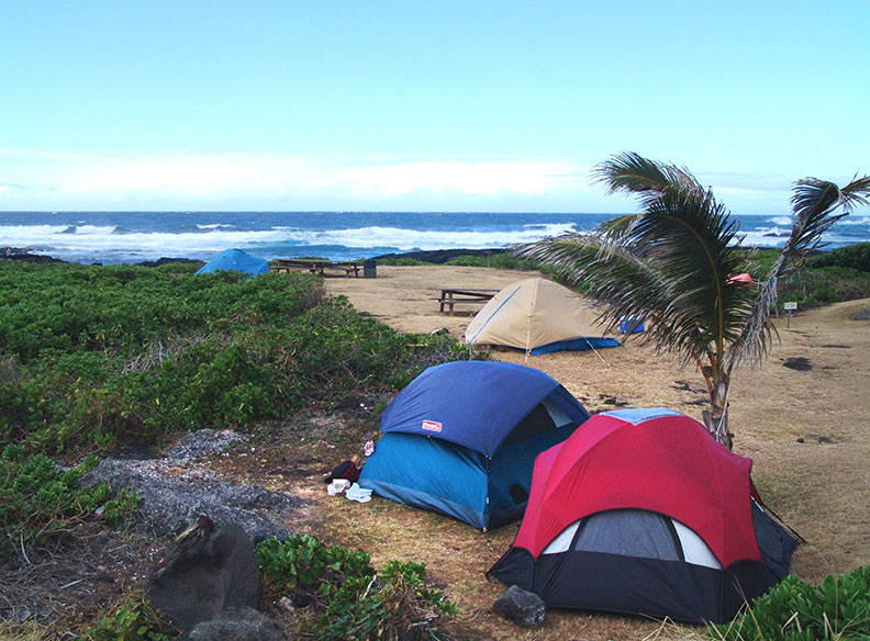 Camping in Hamakua Coast